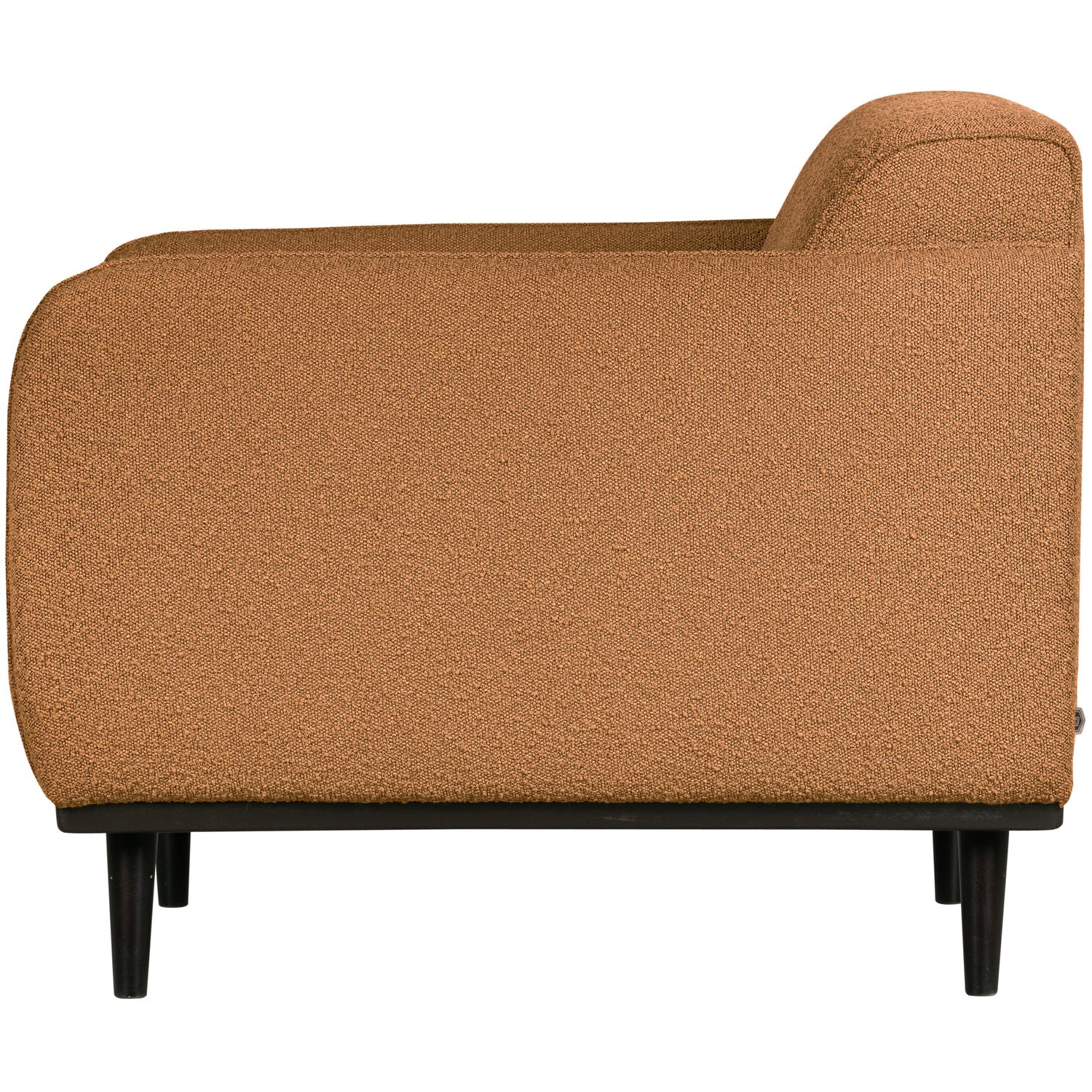 Poltrona in tessuto bouclé con braccioli Statement 72x77 cm