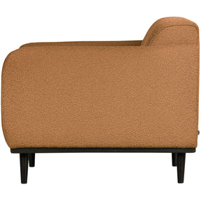 Poltrona in tessuto bouclé con braccioli Statement 72x77 cm