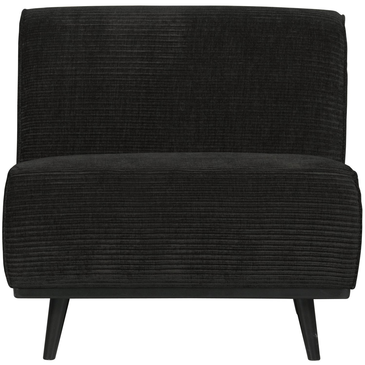 Poltrona in tessuto a coste Statement 79x77 cm
