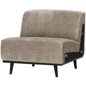 Poltrona in tessuto a coste Statement 79x77 cm