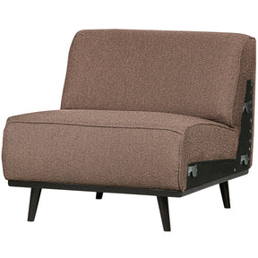 Poltrona in tessuto bouclé Statement 79x77 cm