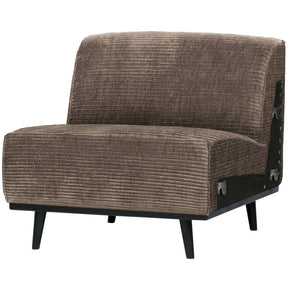 Poltrona in tessuto a coste Statement 79x77 cm