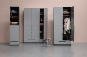 Armadio grigio cemento Pure 215x48 cm