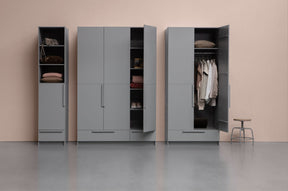 Armadio grigio cemento Pure 215x48 cm