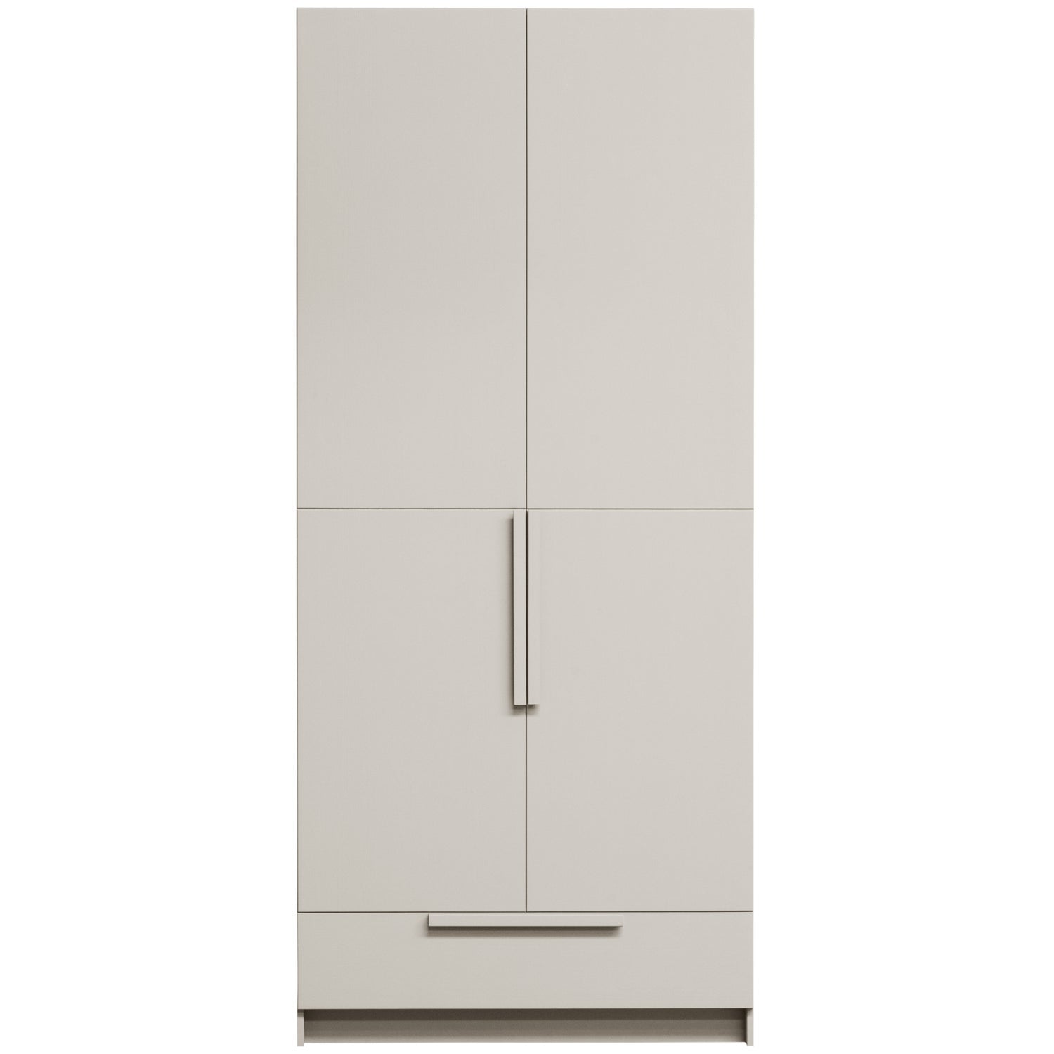 Cappottiera 2 ante 1 cassetto in legno di pino Pure 215x95 cm