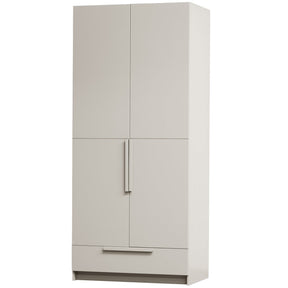 Cappottiera 2 ante 1 cassetto in legno di pino Pure 215x95 cm