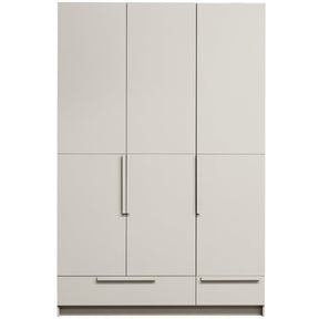 Cappottiera 3 ante 2 cassetti in legno di pino Pure 215x142 cm