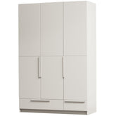 Cappottiera 3 ante 2 cassetti in legno di pino Pure 215x142 cm