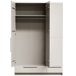 Cappottiera 3 ante 2 cassetti in legno di pino Pure 215x142 cm