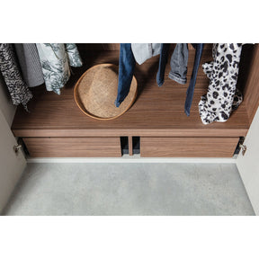 Cappottiera 3 ante 3 cassetti in legno Rens 210x165 cm
