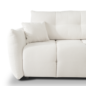 Divano letto angolare in tessuto cinigliato Dublino 257x111/177 cm