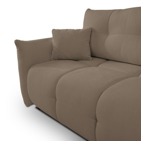 Divano letto angolare in tessuto cinigliato Dublino 257x111/177 cm