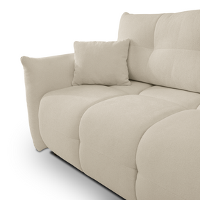 Divano letto angolare in tessuto cinigliato Dublino 257x111/177 cm