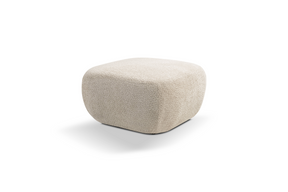 Pouf in tessuto bouclè Madrid 75x39 cm
