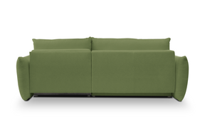 Divano letto angolare in tessuto cinigliato Dublino 257x111/177 cm