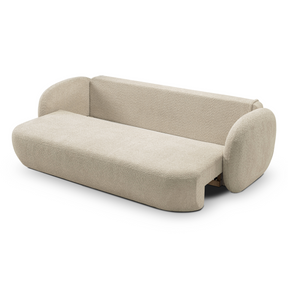 Divano letto in tessuto bouclè Madrid 238x142 cm