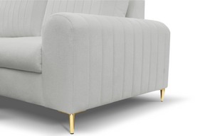 Divano letto angolare in tessuto cinigliato Firenze 251x164 cm
