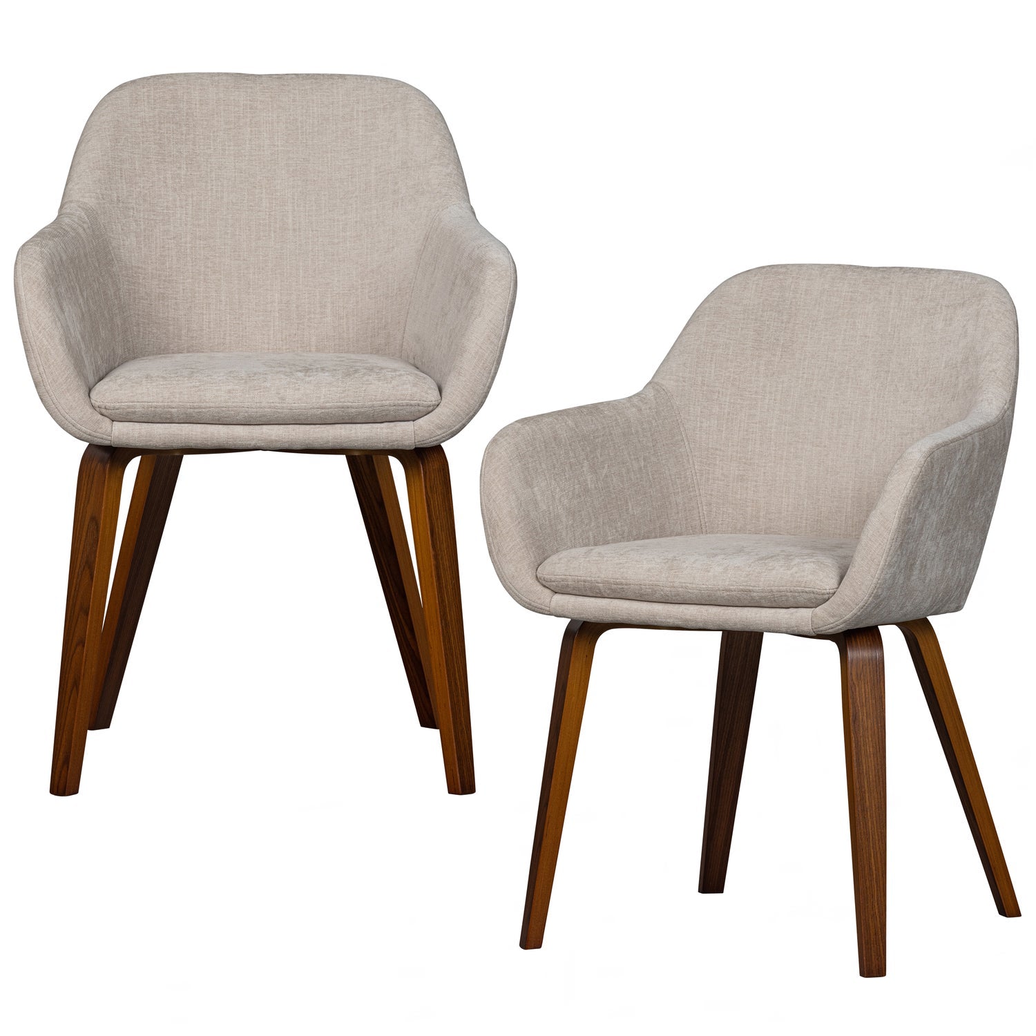 Set di 2 sedie in tessuto Duet 58x80 cm