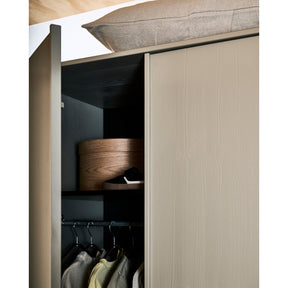 Cappottiera 2 ante 2 cassetti in legno di pino Daily 200x100 cm