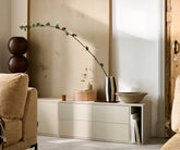 Mobile TV  2 ante 2 cassetti in legno di pino Settle Down 45x200 cm