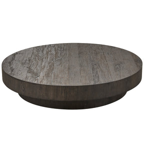 Tavolino rotondo marrone Shield 100x20 cm