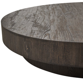 Tavolino rotondo marrone Shield 100x20 cm