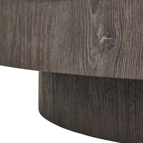 Tavolino rotondo marrone Shield 100x20 cm