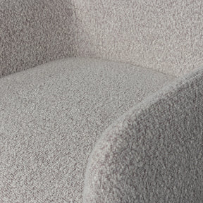 Sedia in poliestere grigia con braccioli Elegance 54x83 cm