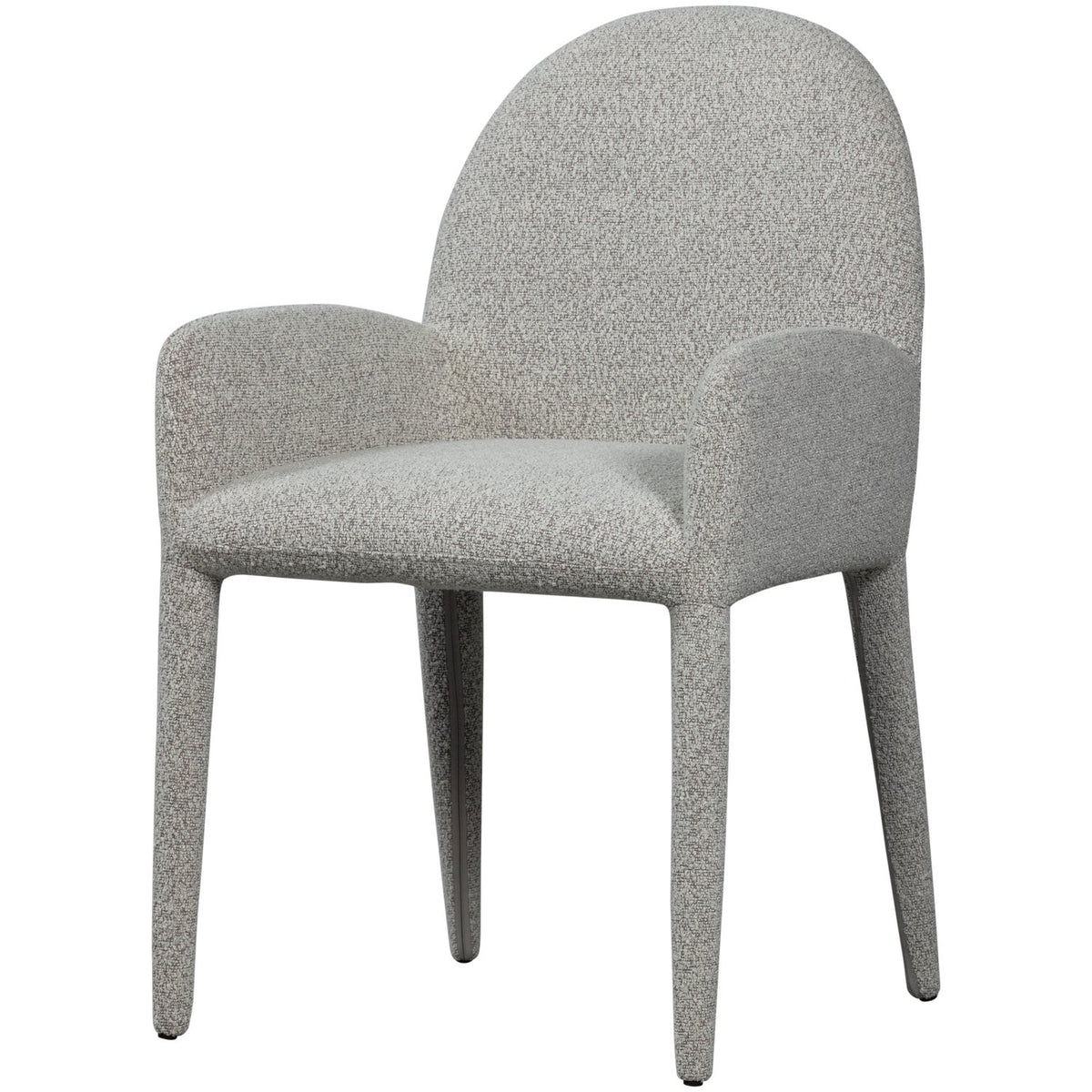 Sedia in poliestere grigia con braccioli Elegance 54x83 cm