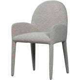Sedia in poliestere grigia con braccioli Elegance 54x83 cm