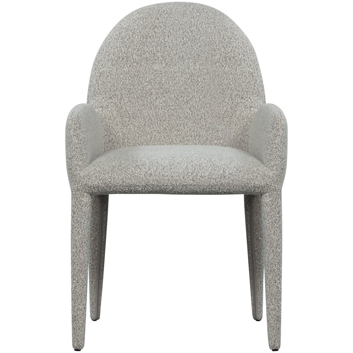 Sedia in poliestere grigia con braccioli Elegance 54x83 cm