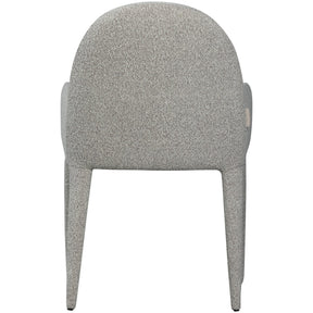 Sedia in poliestere grigia con braccioli Elegance 54x83 cm