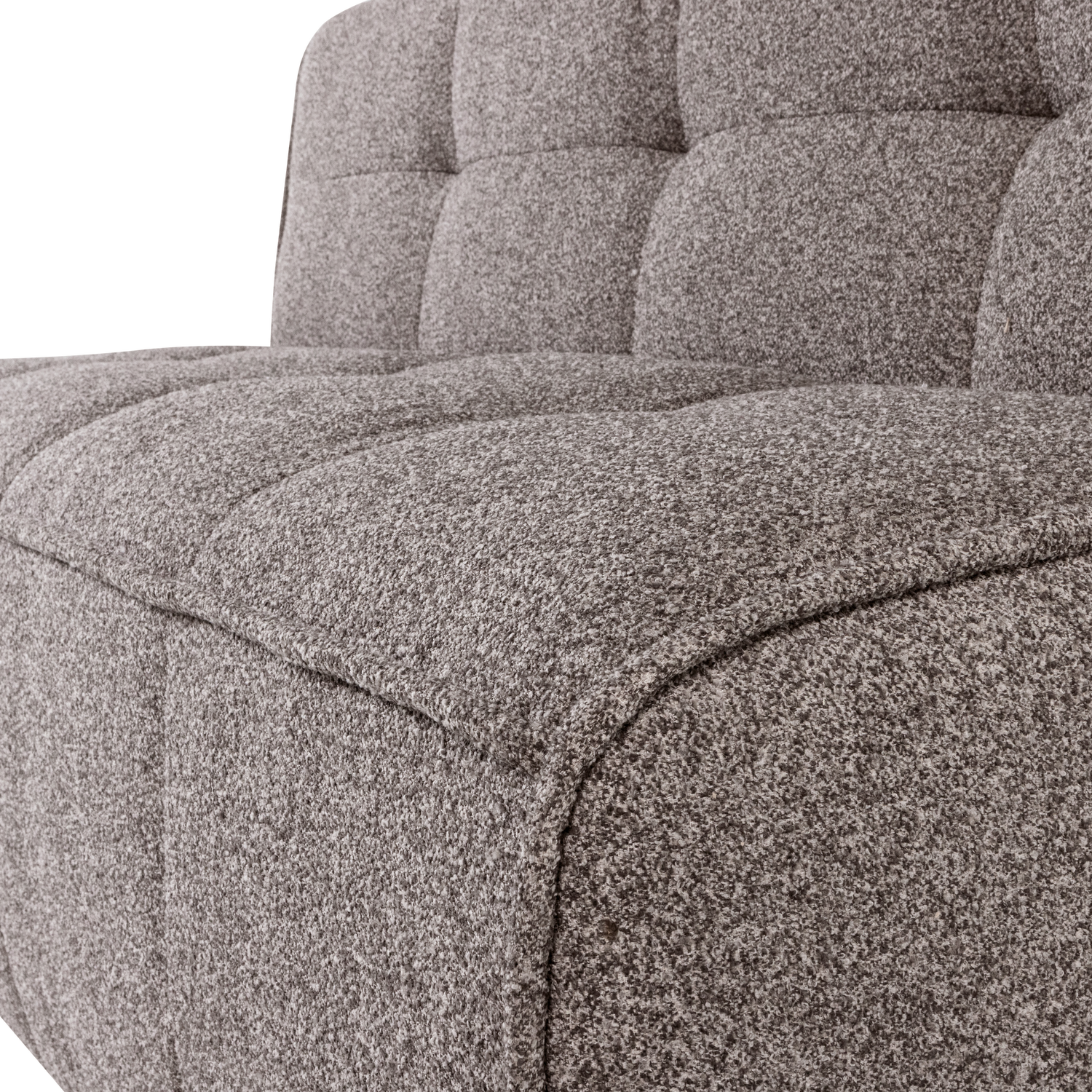 Panca in tessuto bouclé Nuvia 164x86 cm