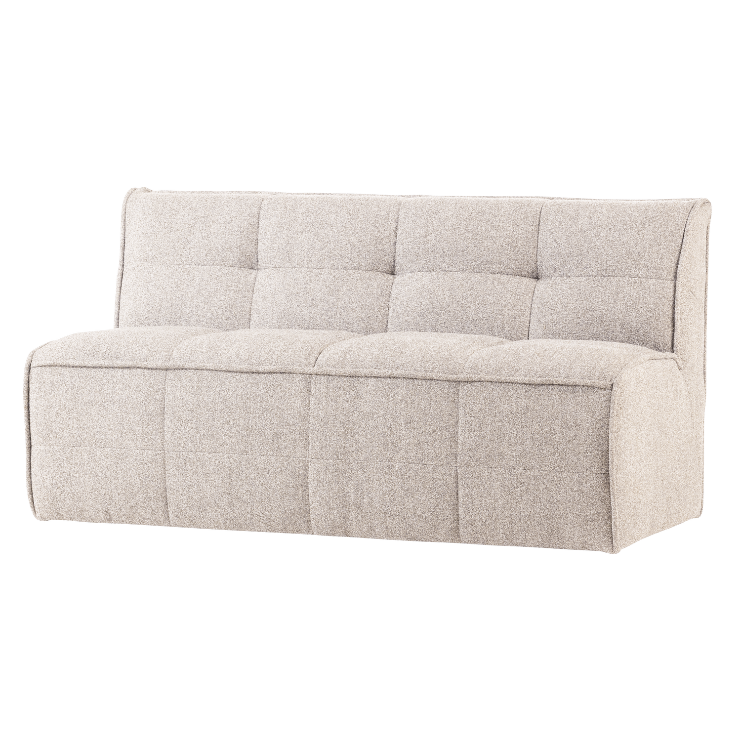 Panca in tessuto bouclé Nuvia 164x86 cm