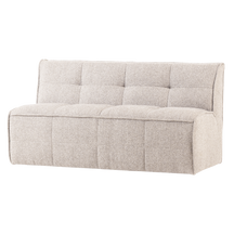 Panca in tessuto bouclé Nuvia 164x86 cm