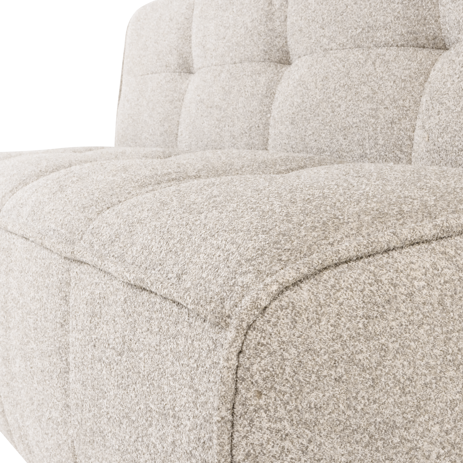 Panca in tessuto bouclé Nuvia 164x86 cm