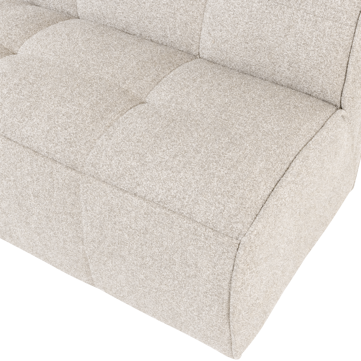Panca in tessuto bouclé Nuvia 164x86 cm