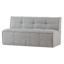 Panca in tessuto bouclé Nuvia 164x86 cm