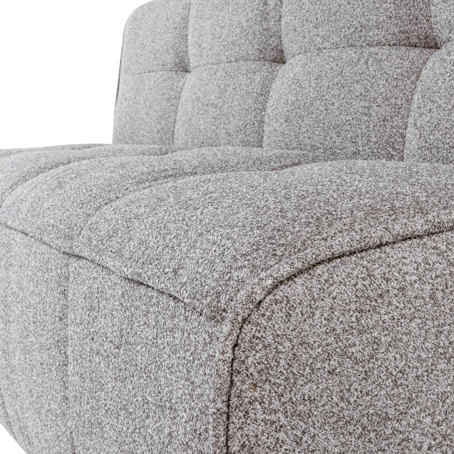 Panca in tessuto bouclé Nuvia 164x86 cm