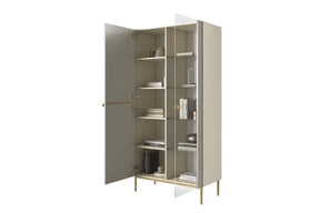 Vetrina 2 ante con piede in metallo Nicole 200x100 cm