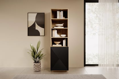 Libreria 1 anta Asha 50x180 cm