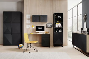 Libreria 1 anta con piede in metallo Asha 50x190 cm
