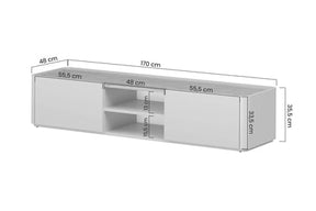 Mobile TV 1 anta 1 cassetto Elivo 170 cm