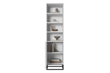 Libreria 1 anta con piede in metallo Asha 50x190 cm