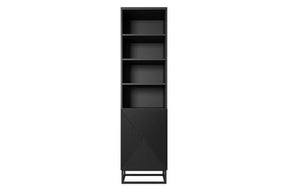 Libreria 1 anta con piede in metallo Asha 50x190 cm
