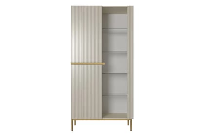 Vetrina 2 ante con piede in metallo Nicole 200x100 cm