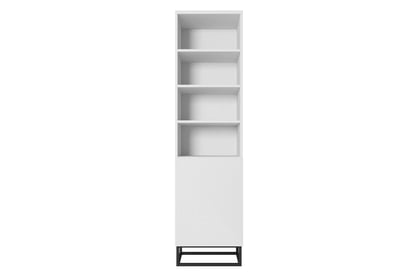 Libreria 1 anta con piede in metallo Asha 50x190 cm