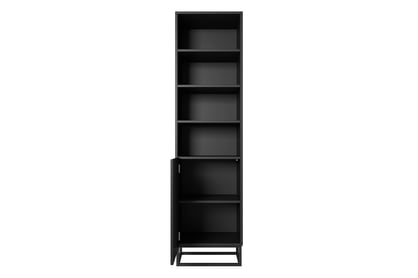 Libreria 1 anta con piede in metallo Asha 50x190 cm