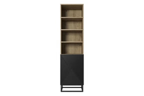 Libreria 1 anta con piede in metallo Asha 50x190 cm