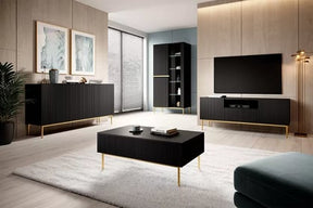 Vetrina 2 ante con piede in metallo Nicole 200x100 cm